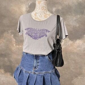 Harley Davidson Women's Gray Grand Turk Rhinestone Graphic T-Shirt Size L